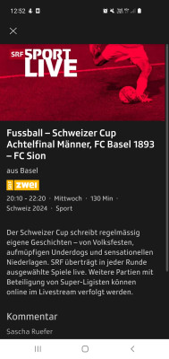 Live Spiel im Winter